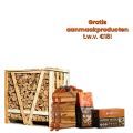 Halve pallet brandhout naar keuze + gratis aanmaakproducten t.w.v. €18