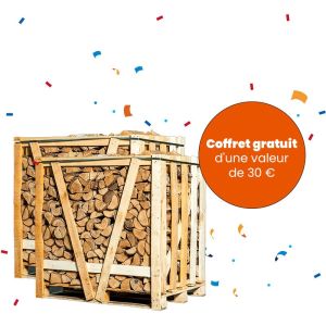 2 demi-palettes de bois de chauffage au choix + un kit d'allumage gratuit d'une valeur de 30 €