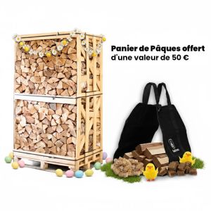 Palette de bois de chauffage au choix + coffret de Pâques offert d'une valeur de 50€