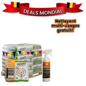 Demi-palette de granulés de bois + Nettoyeur multiple