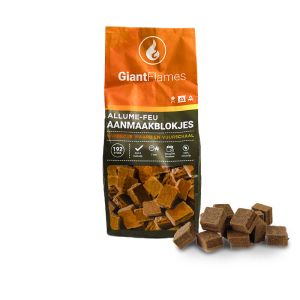 Giant Flames aanmaakblokjes zak 192 stuks (1kg)