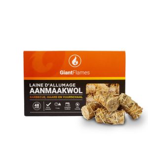Giant Flames aanmaakwol doos 48 stuks 