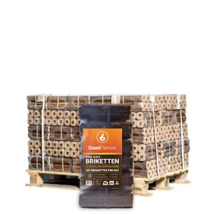 Pini Kay briketten (NL) halve pallet 48 zakken x 10 kg (480 kg)