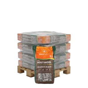 Demi-palette de charbon de bois Giant Flames 20 sacs x 10kg (200kg)