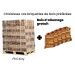 Palette complète de briquettes de bois + 5 sacs de bois d'allumage gratuits 