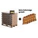 Palette complète de briquettes rondes de hêtre + 5 sacs de bois d'allumage gratuits