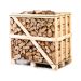 Halve pallet ovengedroogd gekloofd eiken haardhout 25cm