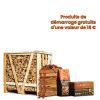 Demi-palette de bois de chauffage au choix + produits d'allumage gratuits d'une valeur de 18 €
