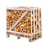 Demi-palette de bois de chauffage aulne séché au four 25cm