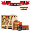Demi-palette de bois de chauffage au choix + un allume-feu offert 