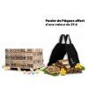Demi-palette de briquettes de bois au choix + un coffret de Pâques gratuit d'une valeur de 25 €