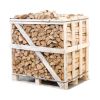Halve pallet ovengedroogd gekloofd berken haardhout 25cm