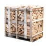Halve pallet ovengedroogd gekloofd beuken haardhout 25cm 