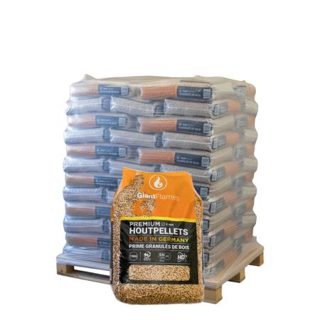 Demi-palette Giant Flames granulés de bois 35 sacs x 15 kg (525kg) main product photo