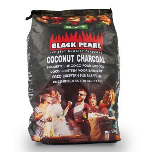 Black Pearl BBQ briquettes de noix de coco sac 10 kg