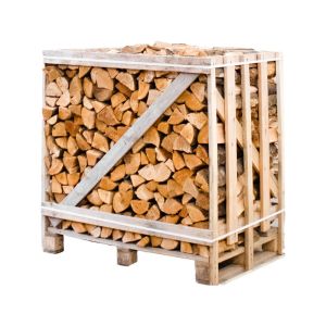 Demi-palette de bois de chauffage aulne séché au four 25cm
