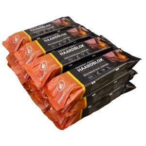 Giant Flames Bois pressé bloc cheminée FSC 12 pièces x 700gr (8,4 kg)