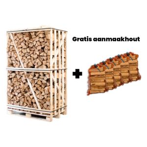 Hele pallet beukenhout + gratis 5 zakken aanmaakhout