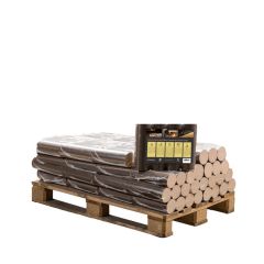 Ronde beuk briketten 15 pakken x 10kg (150kg)