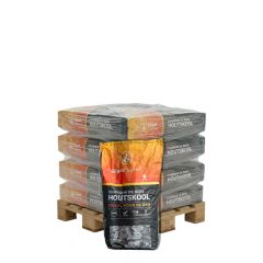 Halve pallet Giant Flames houtskool 20 zakken x 10kg (200kg)