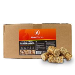 Giant Flames aanmaakwol doos ca. 500 stuks (5kg) 