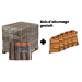 Palette de briquettes de bois Giant Flames + 5 sacs de petit bois offerts