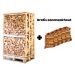 Palette de bois de chauffage 33 cm + 5 sacs d’allume-feu gratuits
