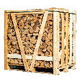 Halve pallet ovengedroogd essen brandhout