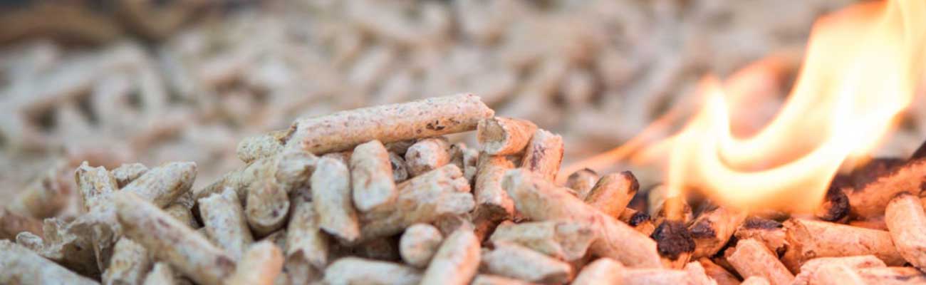 Witte pellets branden Brandhout Gigant